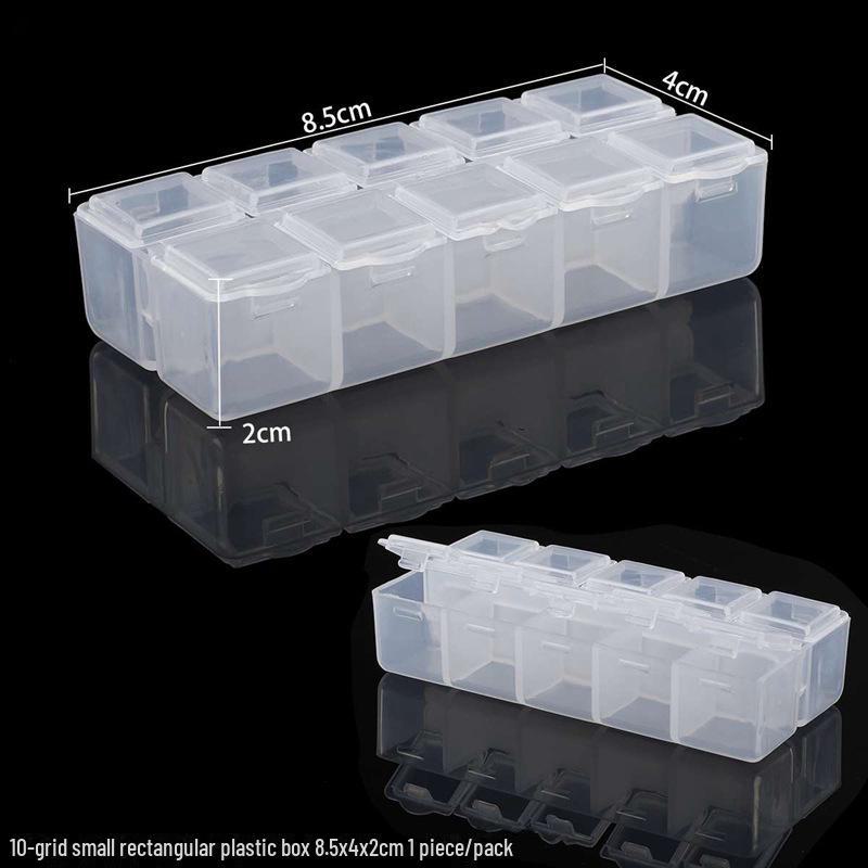 Transparent DIY Jewelry Storage Box - Detachable and Stackable Organizers for Tools and Earrings