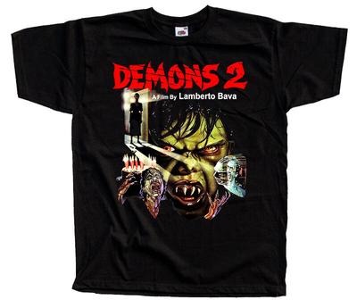 Dämonen V1 Filmplakat Schwarzes Unisex T-Shirt