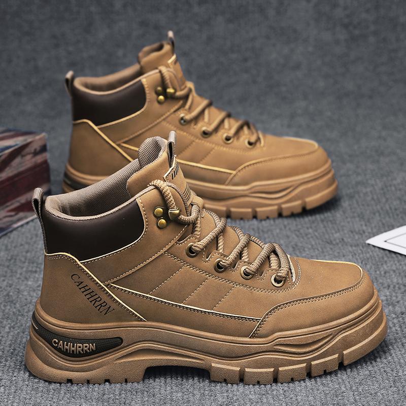 Autumn and winter outdoor versatile street men s shoes brown black yellow 44 жёлтый 4170₽