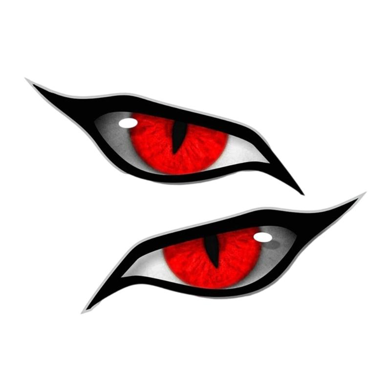 Simulated Eye Car Body Stickers Scratch Concealer Flexible Adhesive Decoration For Vehicle And Doors
