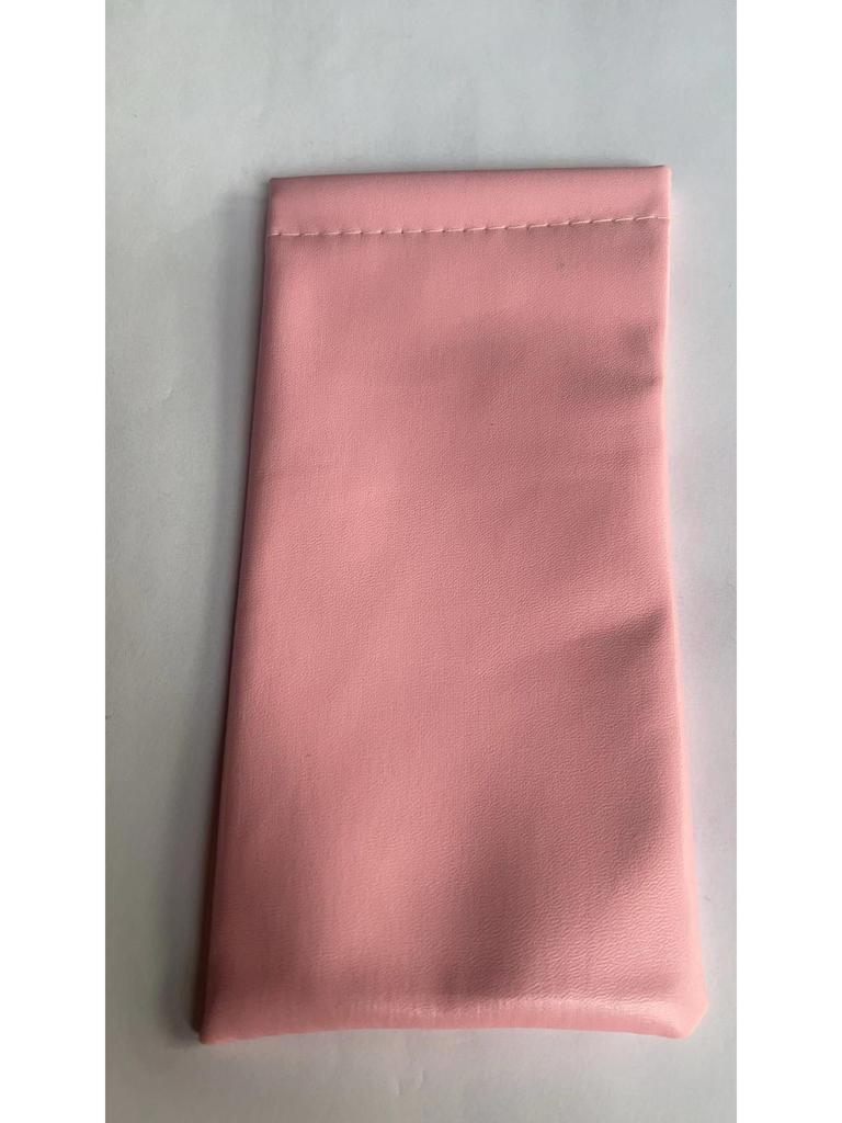 Folding Leather Glasses Case - Soft, Portable Zipper Pouch for Sunglasses & Eyeglasses