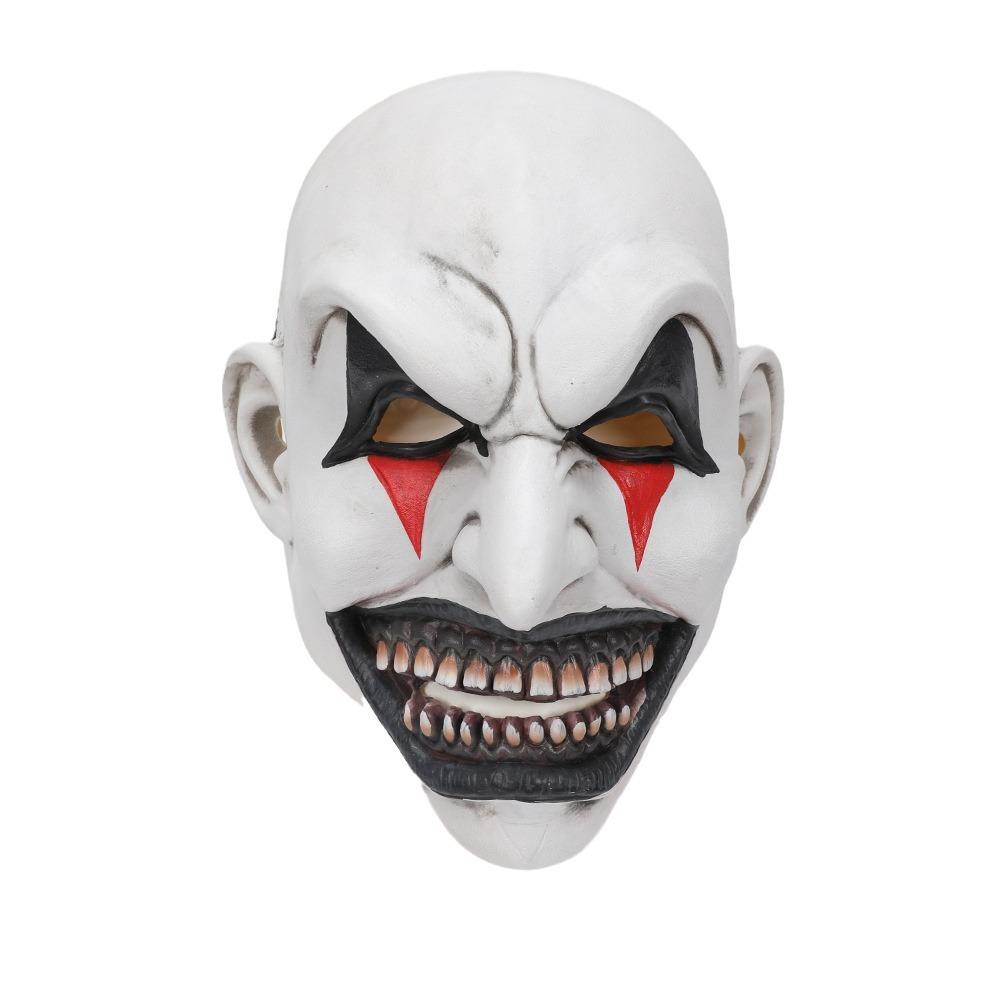 Deadly Clown Mask Halloween Latex Horror Headgear Haunted House Tricky Scary Mask Scene Dressing Props