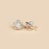 Alloy Pearls Button With Peach Flower Clasps For Craft Sewing Accessories
