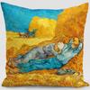 Elegant Vincent Van Gogh Oil Painting Cotton Linen Pillow Cover For Sofa And Home