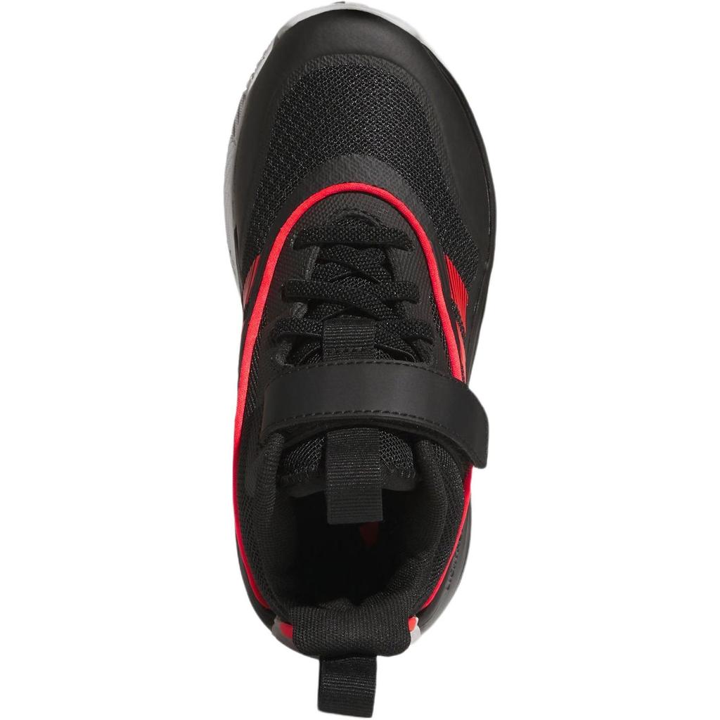 adidas OwnTheGame Mid Top Children's Basketball Shoes Black Red Kids' JQ7939