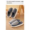 Daunenstoff Baumwollpantoffeln Wasserdicht Herren Zuhause Übergröße Indoor Anti-Rutsch Plüsch Warm Herbst und Winter Baumwollpantoffeln für Damen