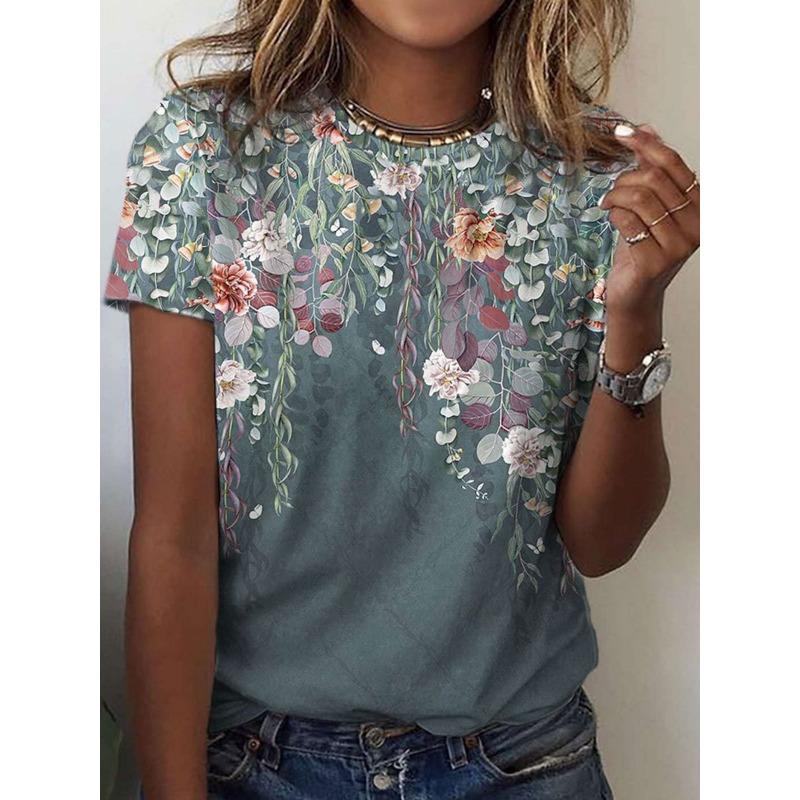 Casual American 3D Printed Short Sleeved T-shirt