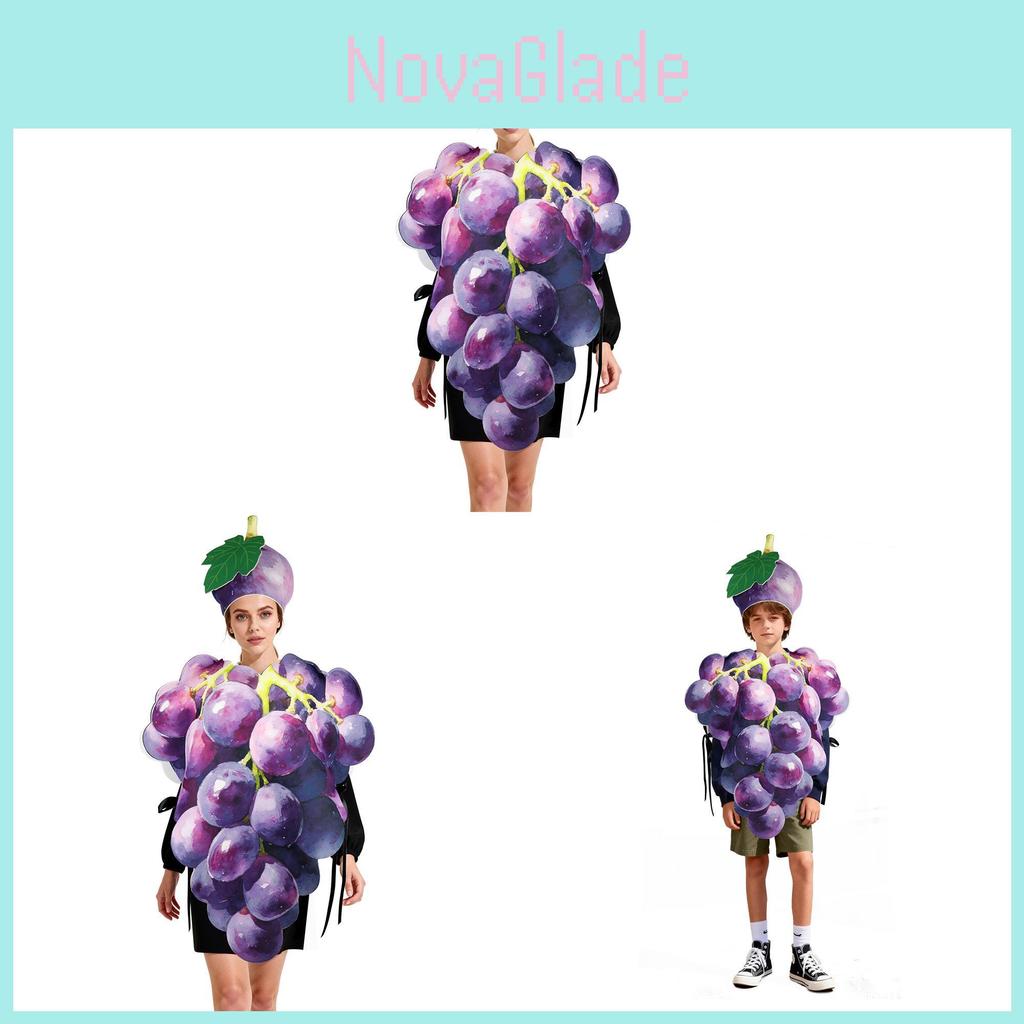 Trauben Kostüm Plüsch Frucht Party Cosplay Für Erwachsene Und Kinder Lustige Bühnenkleidung