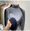 Women's Mink Velvet Turtleneck Sweater, Thickened for Winter 2025, One-Piece Base Top