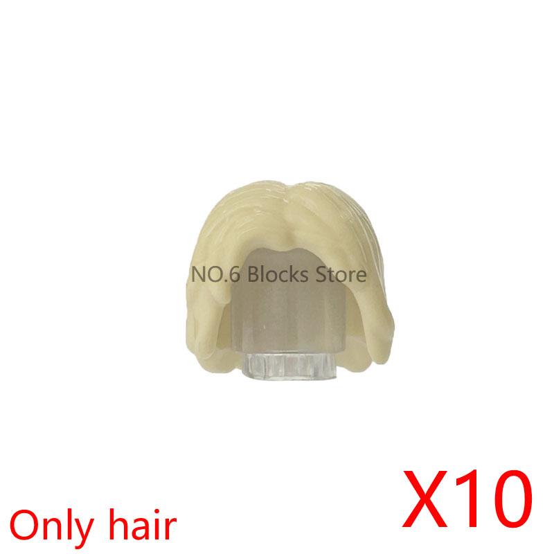 City Building Blocks Body Character Clothing Head Face DIY Parts Hair Expression Accessories Figure Headwear Helmet Bricks Toys