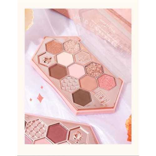 YAYAMIYA Eye Shadow Cute Honeycomb 12 Color Makeup Palette Eye Shadow Eye Shadow Palette Honey Sugar Tea Powder Eye Shadow Ins Eye Shadow Blush Dual-u