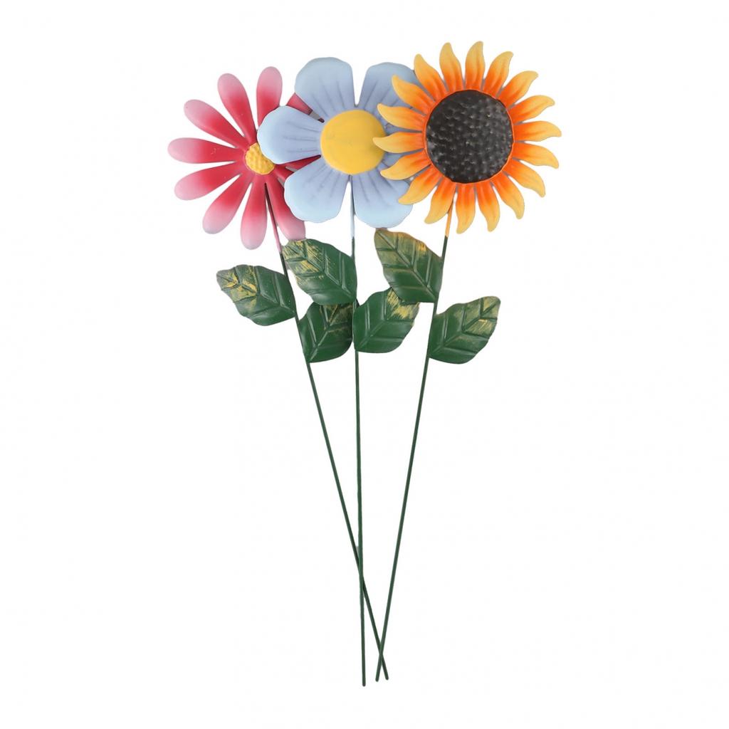 Large Metal Flower Ornament Outdoor Decoration Sculpture Intricate Design
