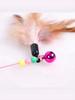 Pet Toys,pet Teasing Sticks, Wire Feather Pet Teasing Sticks
