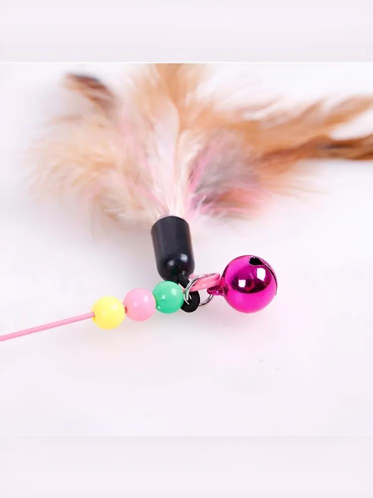 Pet Toys,pet Teasing Sticks, Wire Feather Pet Teasing Sticks