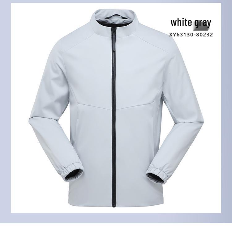 Unisex Windproof & Waterproof Softshell Jacket with Stand-up Collar - Custom Logo Embroidery Available