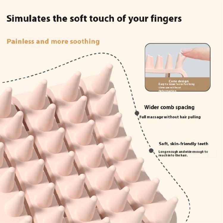 Silicone Scalp Massage Brush Shampoo Brush Body Scrubber Head Massage Brush Wet and Dry Shampoo Brush Bath Brush