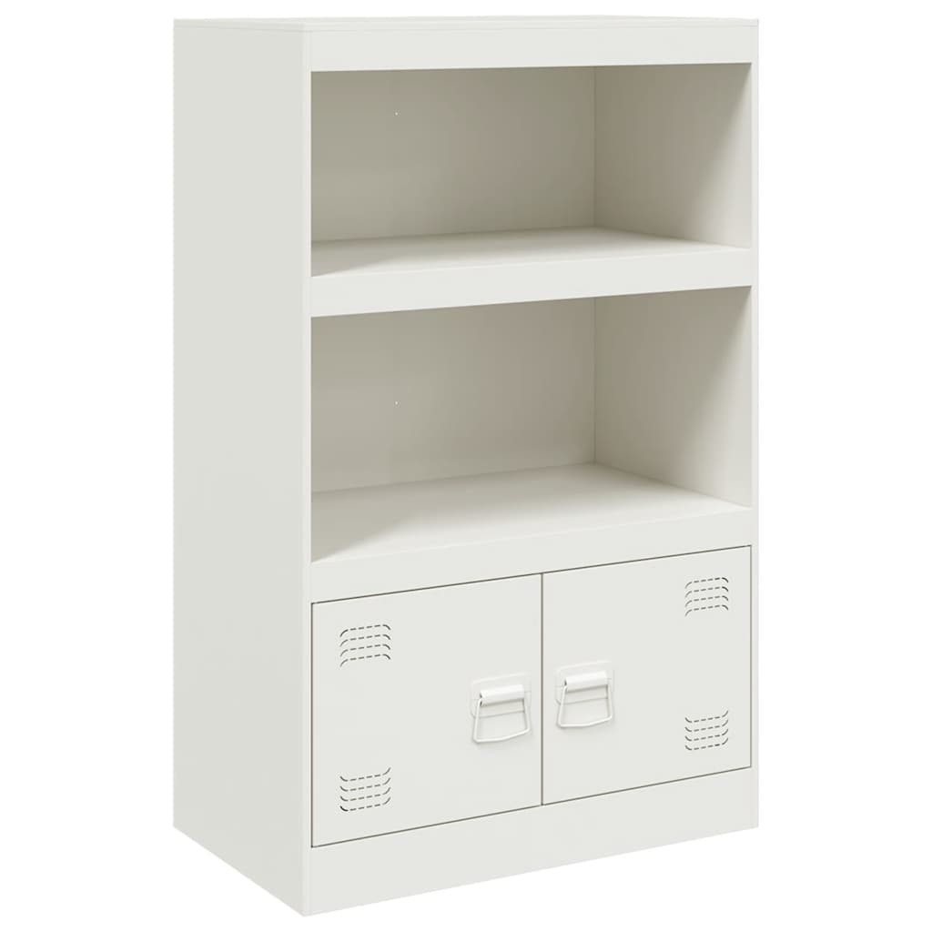 Sideboard White 67 X 39 X 107 Cm Steel