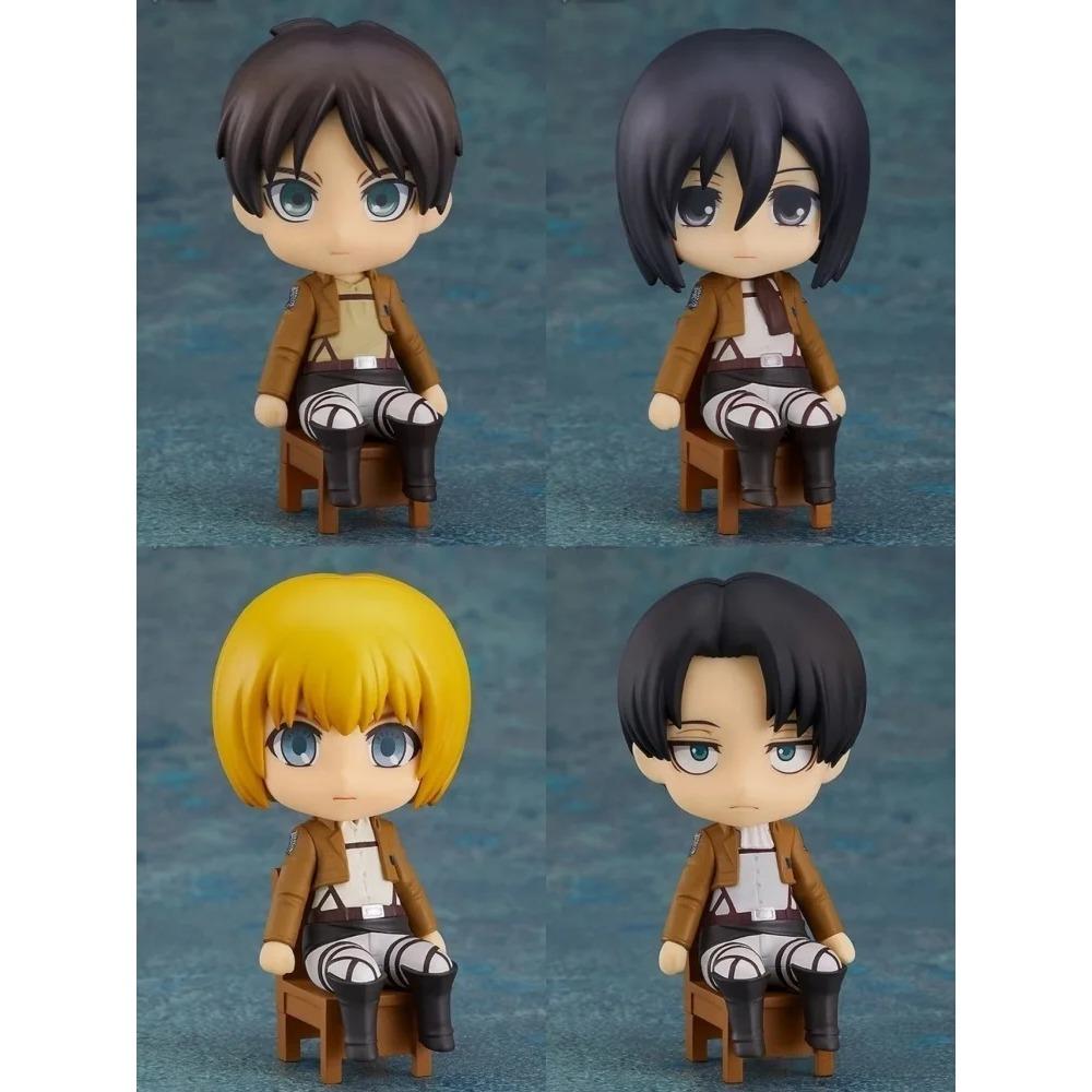 Attack on Titan Animation Seriefigurer Leksak Eren Mikasa Levi Hange Reiner Anime Action Rörliga Modellfigurer Samling NTR