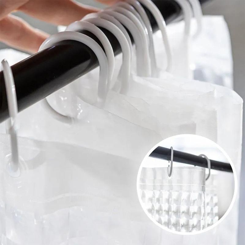 Perdea de duș PEVA imprimată 3D, îngroșată, rezistentă la apă, rezistentă la mucegai, baie despărțitoare pentru baie, perdea universală