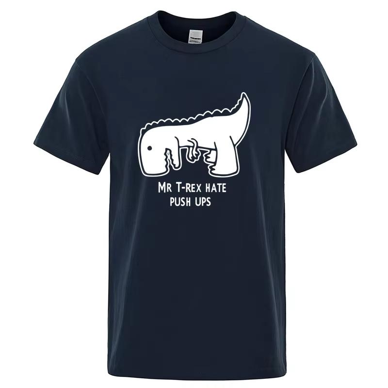 

Mens High Quality 100 Cotton Funny Casual Dinosaur Design Printing Cool Oneck for Men Tshirt Male Tees Shirts Men Tops S