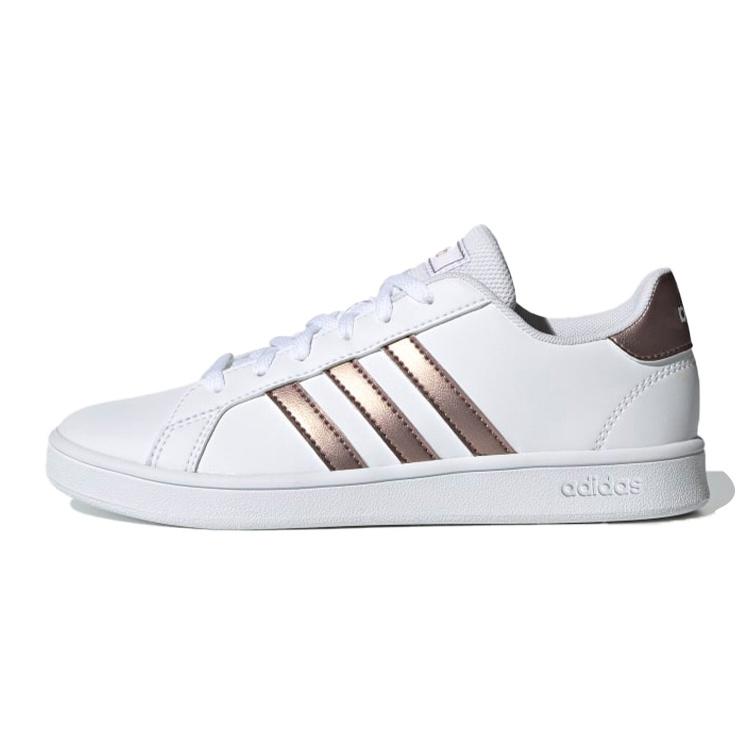 (PS) adidas neo Grand Court K White Brown Kids EF0101 EU 35⅔