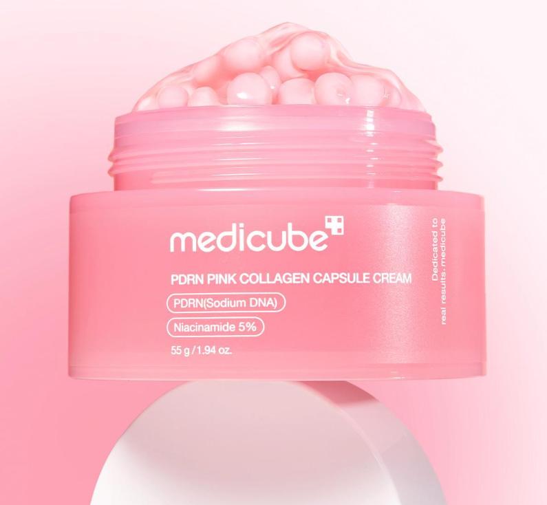 Medicube PDRN Pink Collagen Capsule Cream Firming & Hydrating Moisturizer 55g