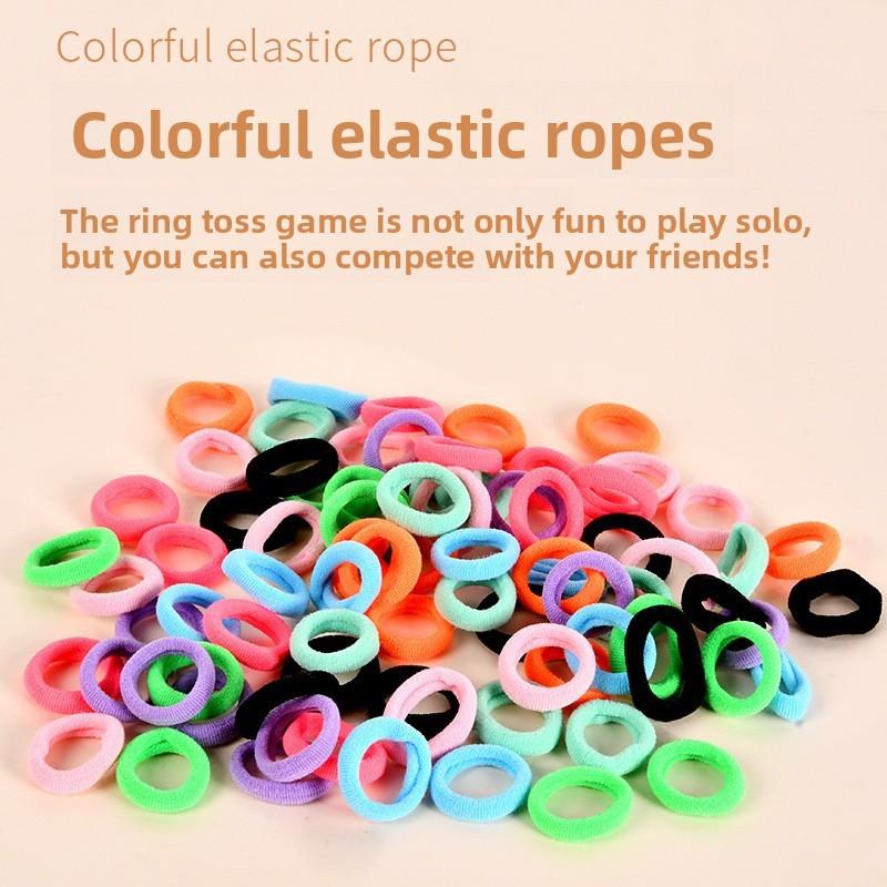 Wooden Versus Children Finger Ferrule Toss Toy For Color Recognition Family Fun