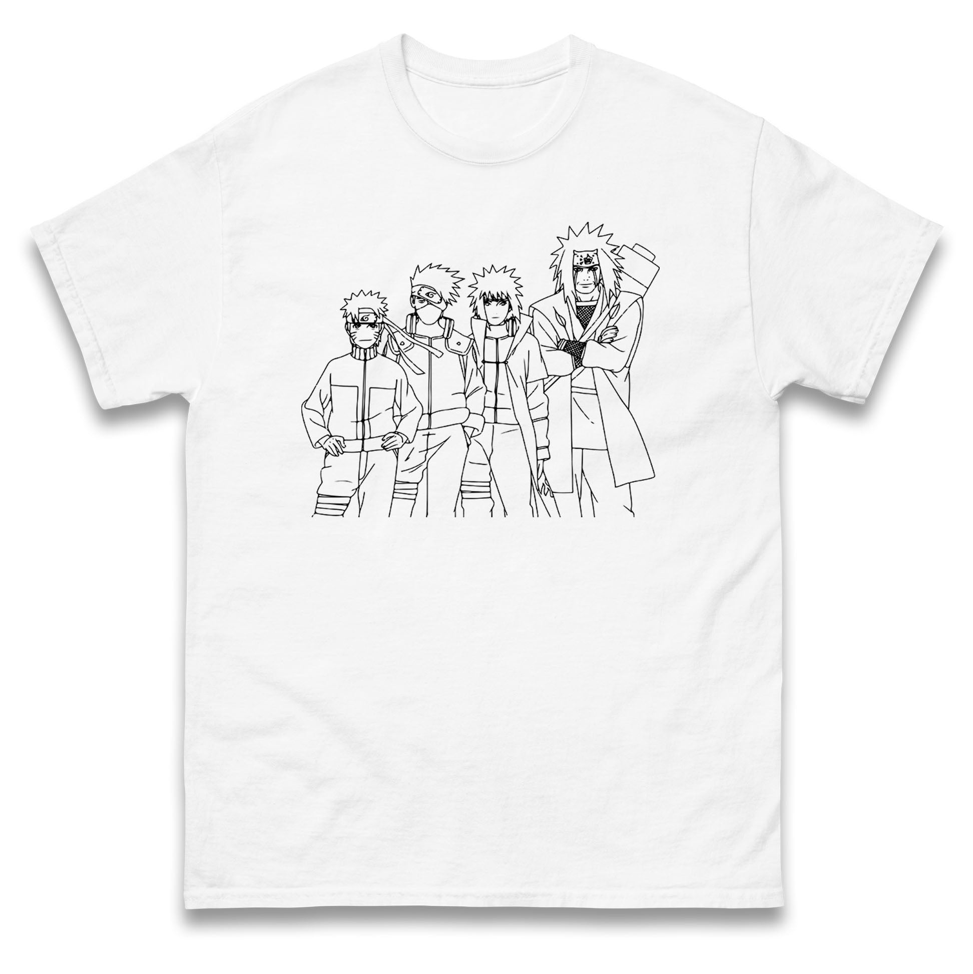 

Мужская футболка Naruto Shippuden Женские топы Футболки Джирайя, Обито Учиха, Минато Намикадзе, Топ Наруто S