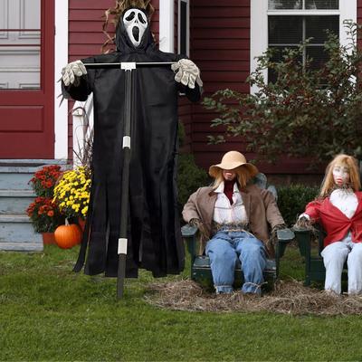 Strašiak kričí Halloween Strašiak smrti Lietajúca Halloweenska dekorácia pre vonkajšiu záhradu, verandu, dvor