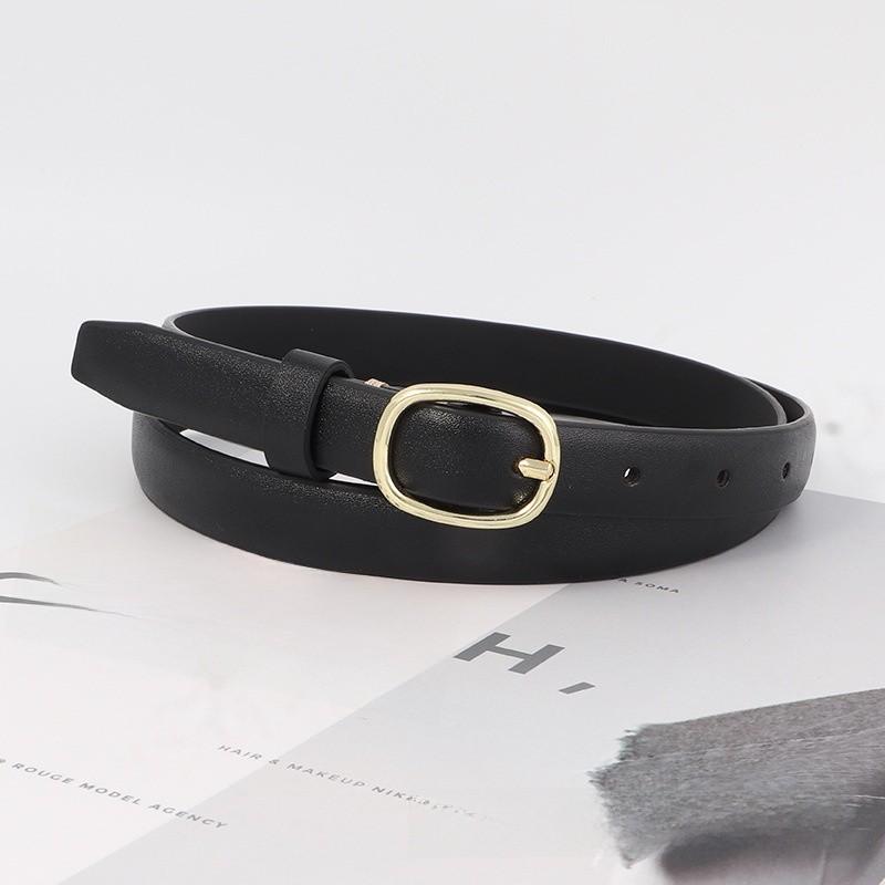 Style Vintage Ladies Jeans Belt Pu Material With Metal Pin Buckle For Daily Use