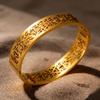 Flower Titanium Steel Bracelet Simple Design Hollow Petals Elegant Bracelet