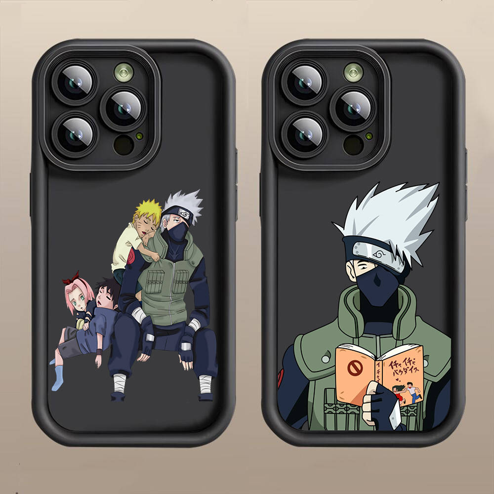 Pouzdro D-34 Naruto Kakashi pro iPhone 15 14 13 12 8 Plus Samsung S24 S23 Ultra A04S A05S Huawei P40 P50 P60 Nova 11 Pro Max OPPO A17K Reno 10