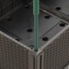 Planter with Trellis Brown 120x40x142.5 cm PP