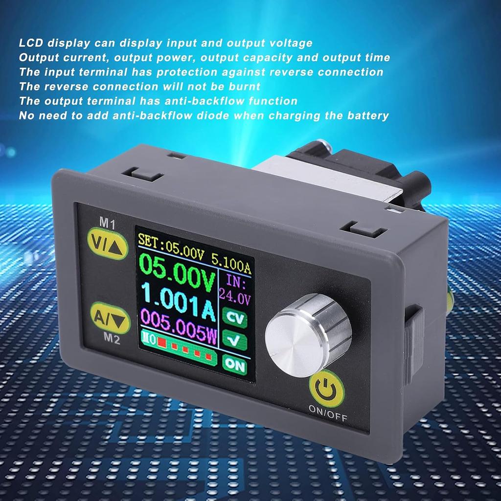 80W Boost Converter WZ3605E Programmable Voltage Regulator 5A Voltage Converter Module LCD Display