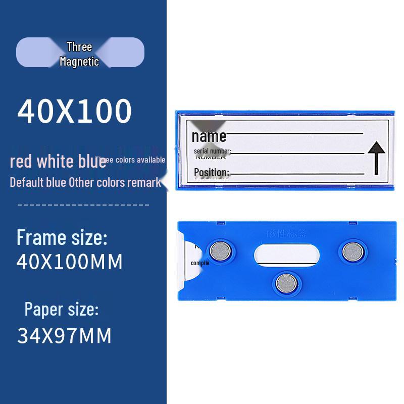 Magnetic Warehouse Shelf Label Holder Strip for Storage Organization