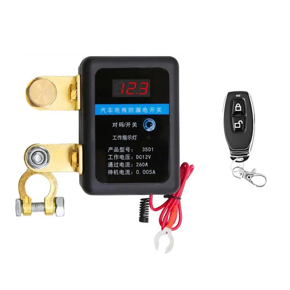 Remote Battery Disconnect Switch Car Battery Anti-Leakage Power-Off Switch Anti Control Remote Fobs Car Battery Relay Theft R5X0