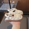 New Arrival Woven Casual Sandals for Children Closed-Toe Beach Shoes for Baby Girls & Toddlers Cute Fashionable Girls Shoes