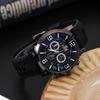 Hochwertige Lässige Herrenuhr, Personalisierte Trend-Quarzuhr, Vielseitige Mode-Herrenuhr mit Silikonarmband