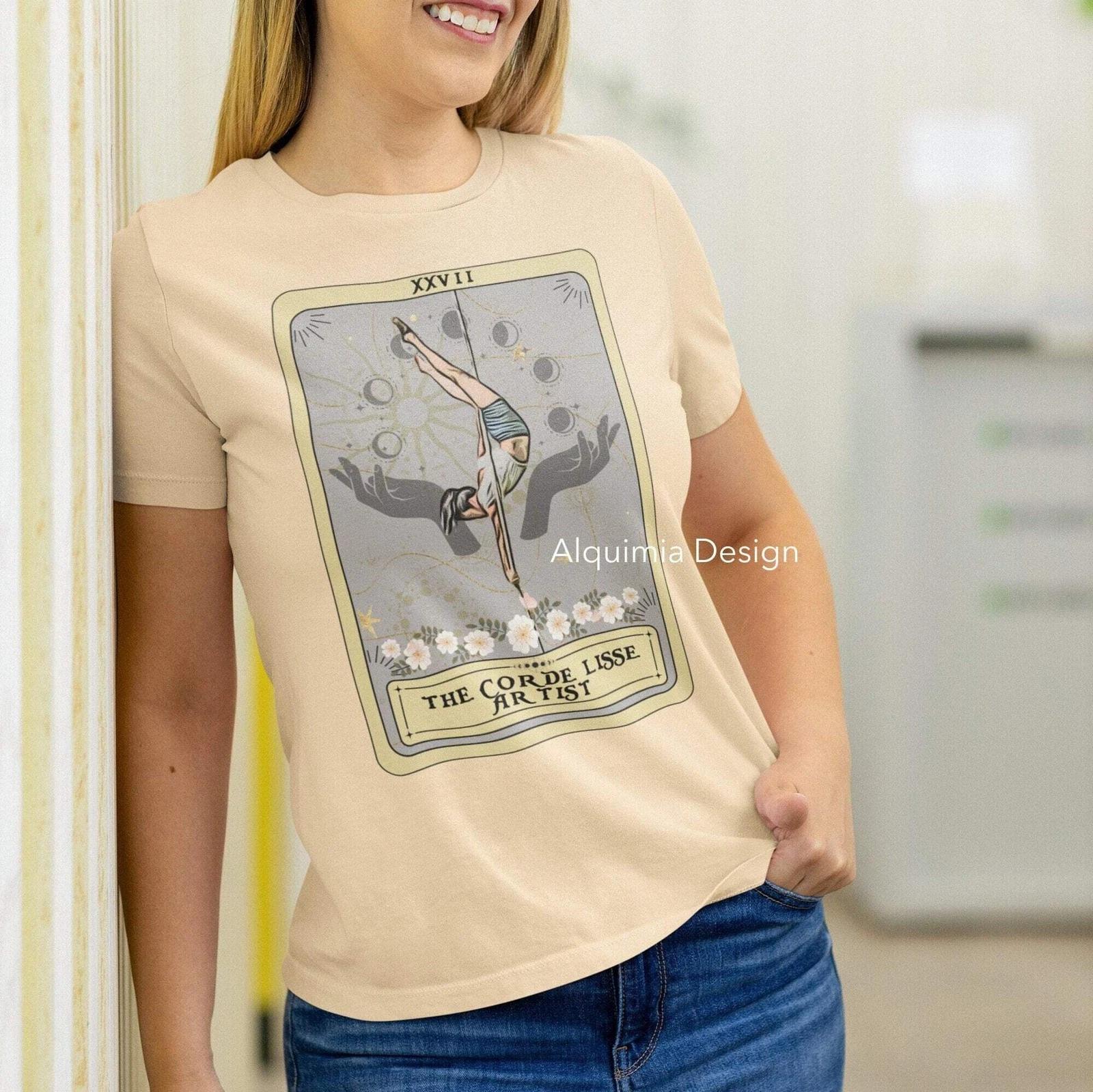 The Corde Lisse Artist Tarot Card Shirt, Aerialist Dance 4XL