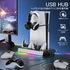With PS5 PS5 Slim Vertical Cooling Stand with Fan Speed PS5 Controller Simultaneous Charge for Two Controllers with Charging Indicator Compatible with