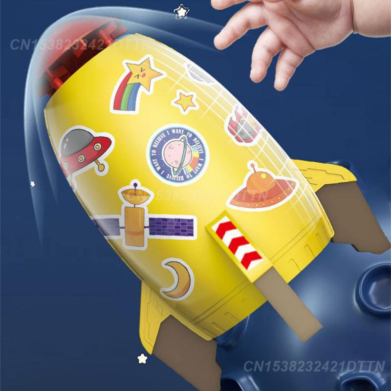 Children Rotate Flying Polishing Rounded Long Distance Outdoor Rocket Game Smooth Design Sprinkler Interaction Garden Toys
