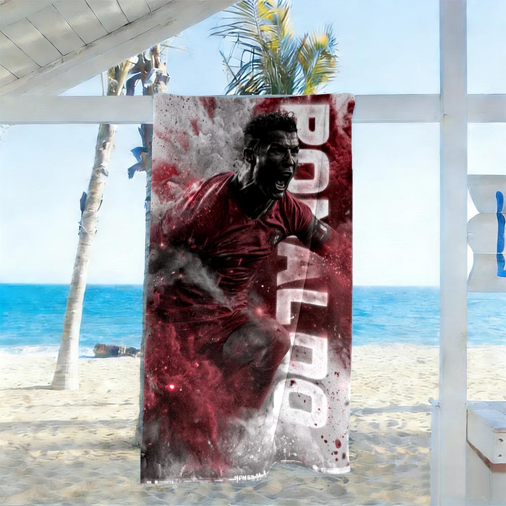 Juve Legend Cristiano Ronaldo Beach Towel Quick-Dry Soft Microfiber Comfortable Lightweight