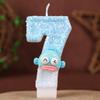 Ugly Fish Cartoon Number Birthday Candle Cake Decoration Holiday Birthday Celebration Handmade Candle 0-9diy