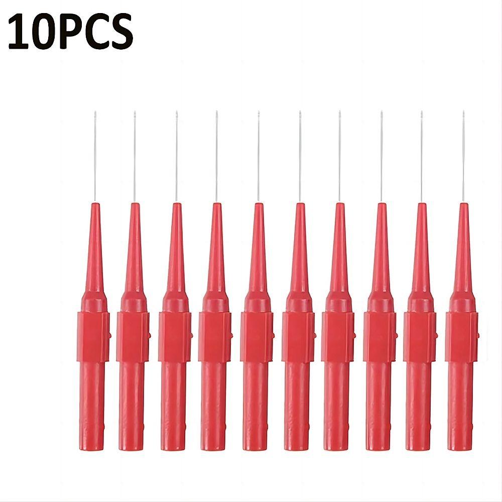 10pcs Brass Multimeter Tester 0.7mm Tip Test Leads Diagnostic Tools  Automotive Diagnostics