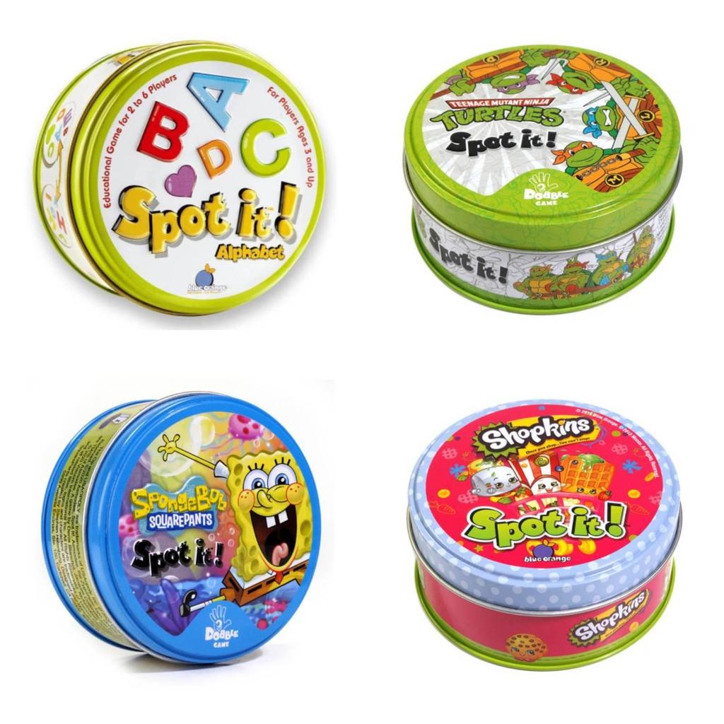 Familienspaß Kartenspiel Bunte Dobble-Karten Partyspiel für Kinder Erwachsene