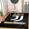 Juventus Customized Name Floor Rug Office Rug Design for Balcony Living Rooms Kitchen Entryway Antislip Carpet Anime Office Decor