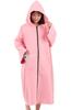 [.reluxed U] Thin, Lightweight, Compact Surf Poncho, Sauna Poncho, Changing Poncho, Towel Poncho (Pink)