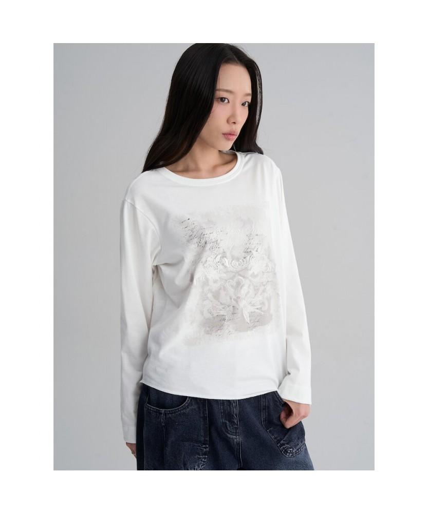 8seconds Graphic Long Sleeve T-Shirt Ivory