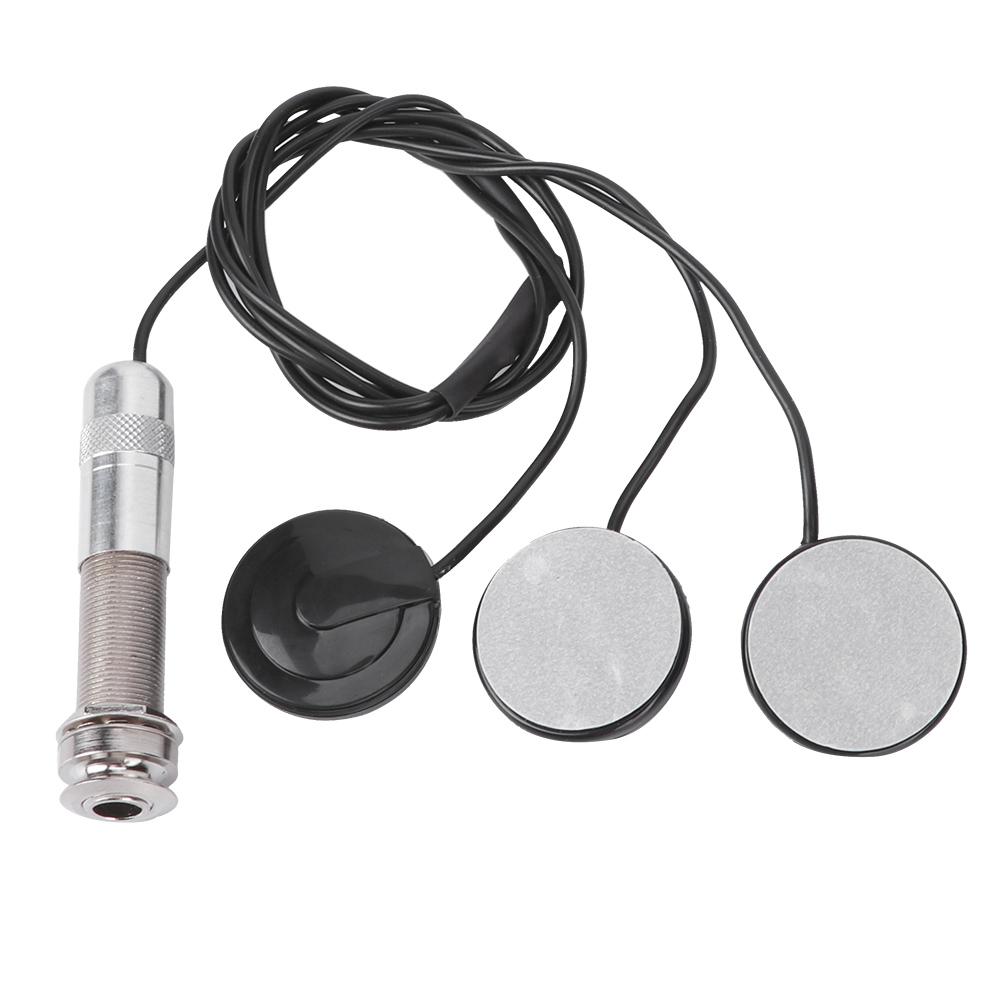 Piezo Pickup Transducer 3 Sensors for Guitar Ukulele Musical Instrument Accessories 6.35mm
