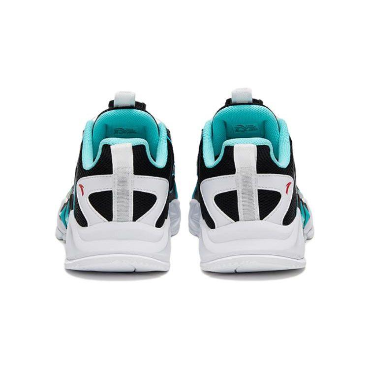 Anta Honghu 2.0 PU Non-Slip Wear-Resistant Kids Casual Shoes Kids Casual Shoes Black White Green A312326992-1